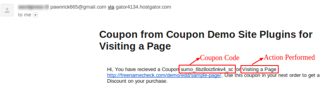 SUMO Coupons - WooCommerce Coupon System -Coupon URL Credit-Email