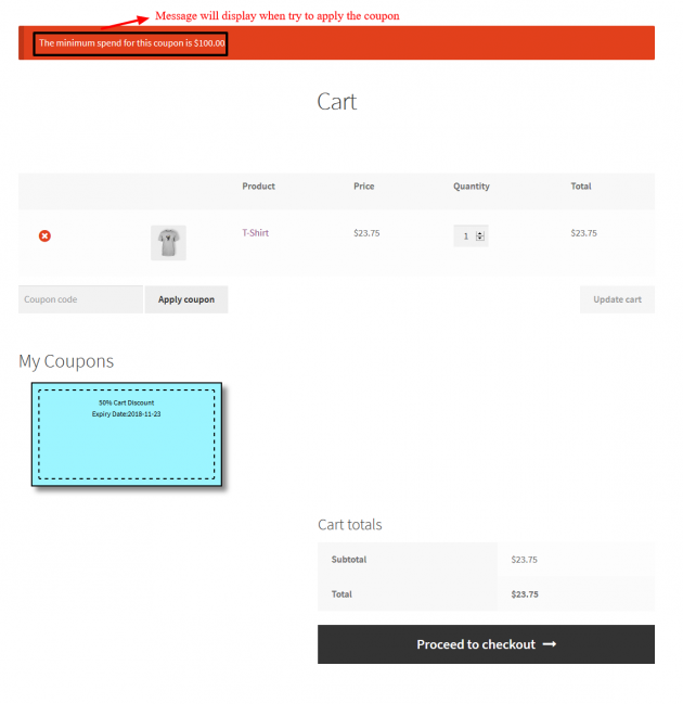 SUMO Coupons - WooCommerce Coupon System -Restriction Frontend