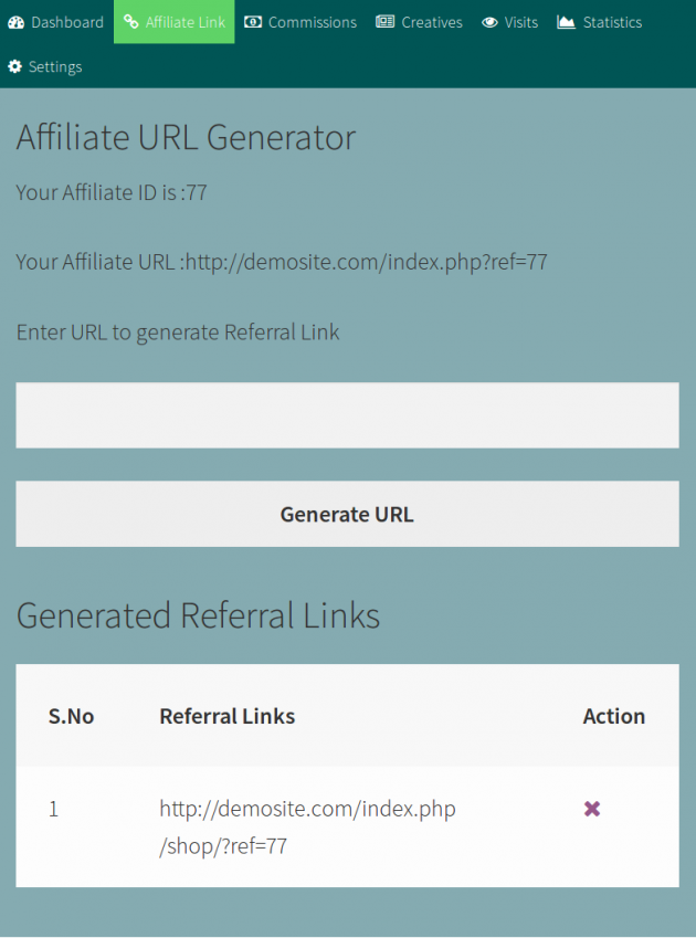 SUMO Affiliates - Affiliate Link Generator