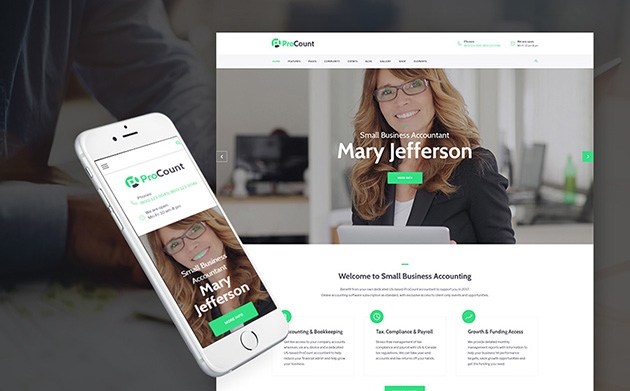 Accounting WordPress Theme 