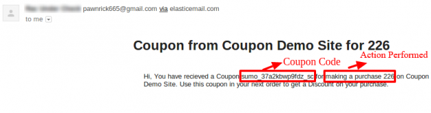 SUMO Coupons - WooCommerce Coupon System -Product Purchase Email Coupon