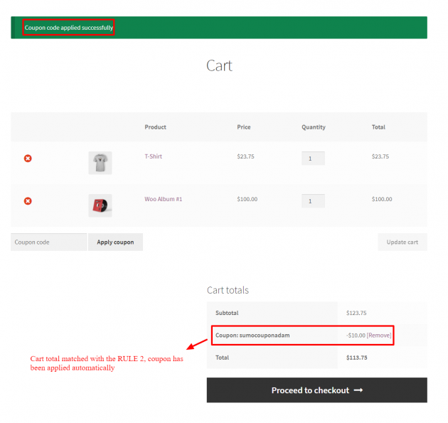 SUMO Coupons - WooCommerce Coupon System -Product Purchase -Auto Apply Eligible
