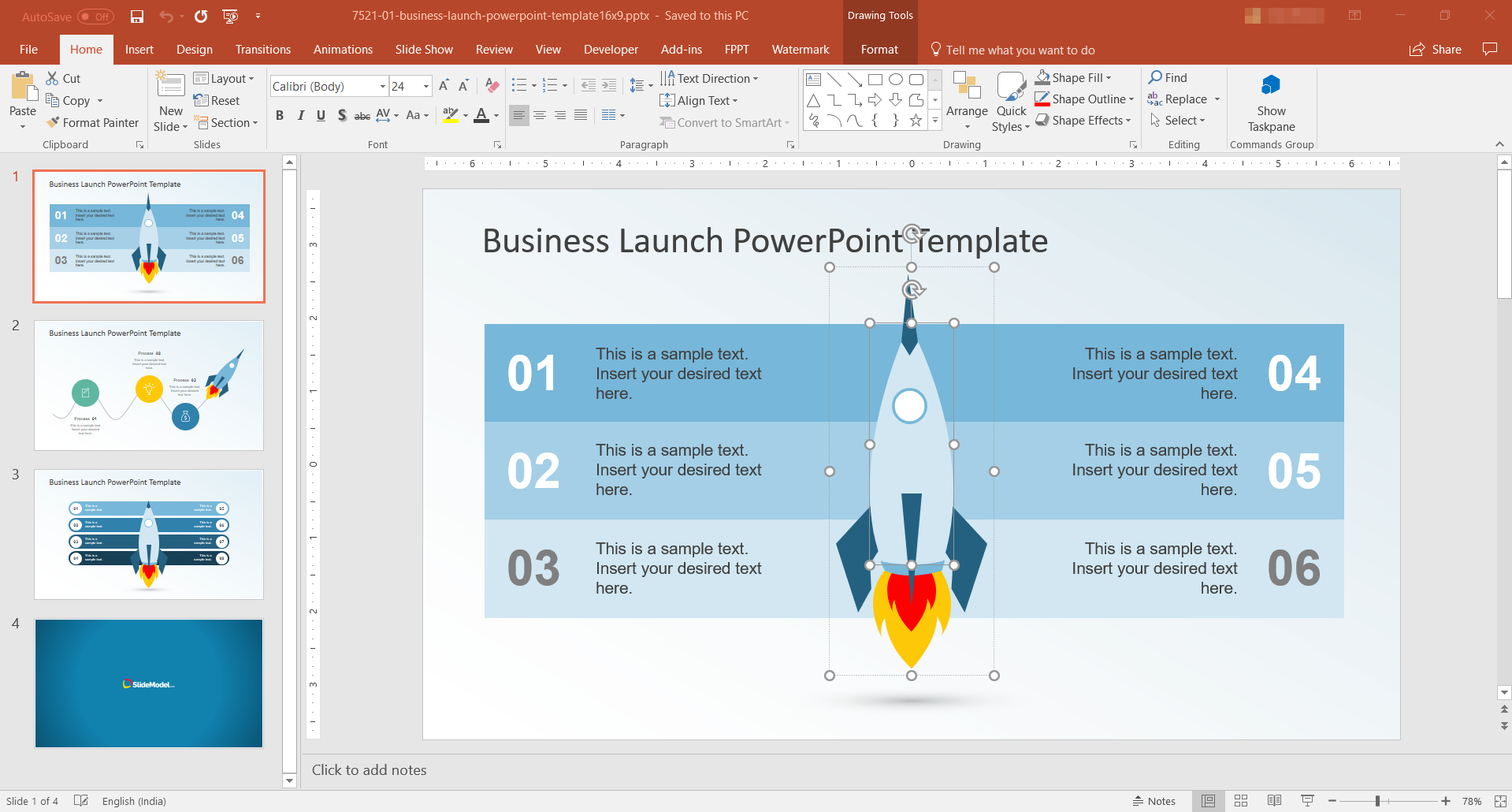 Business Launch PowerPoint template