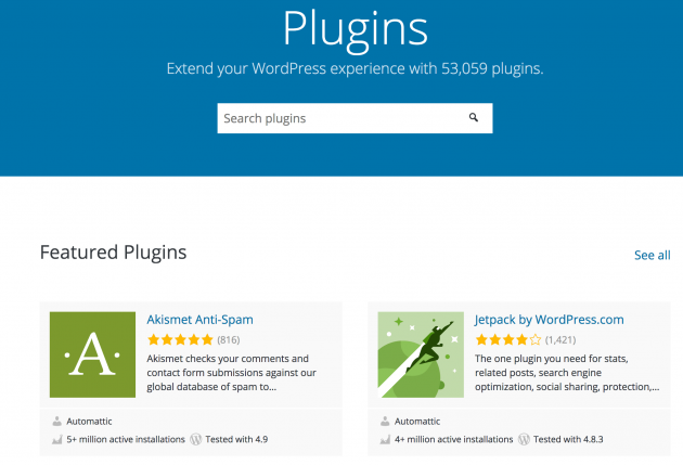 The WordPress.org Plugin Directory.