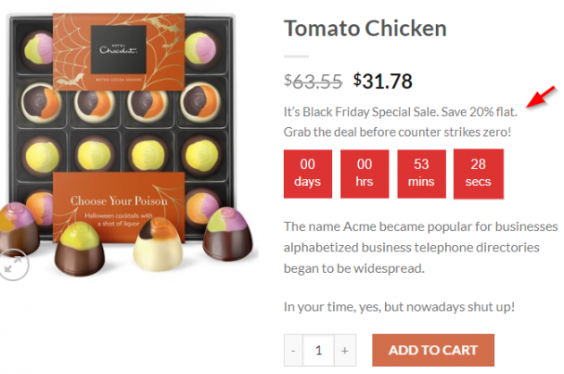 WooCommerce discounts with countdown timer