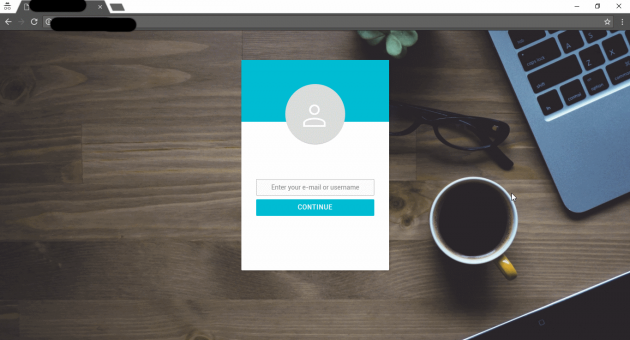 UNLOQ custom login page