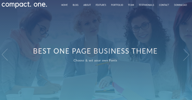 Compact One - One Page WordPress Theme