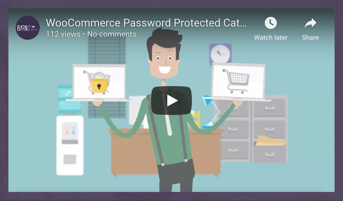 WooCommerce Password Protected Categories