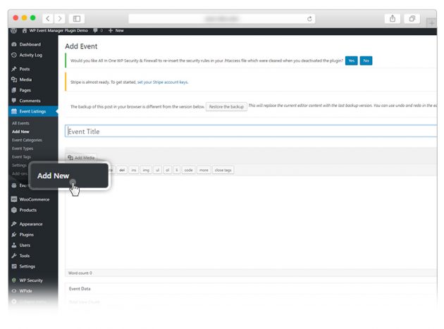 WP Event Manager WordPress Plugin