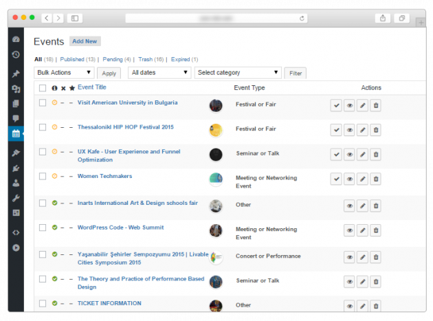 Create an Event Listing Website