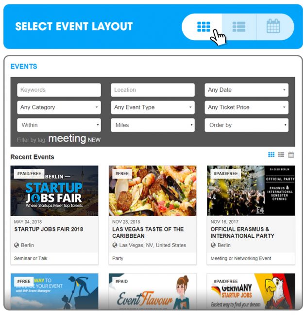 Create an Event Listing Website
