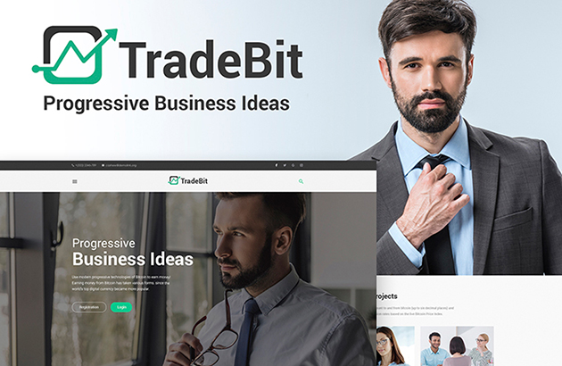 TradeBit - Bitcoin-Trading WordPress Theme