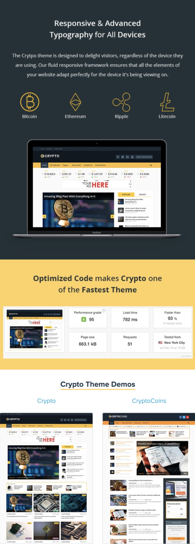 Crypto WordPress Theme
