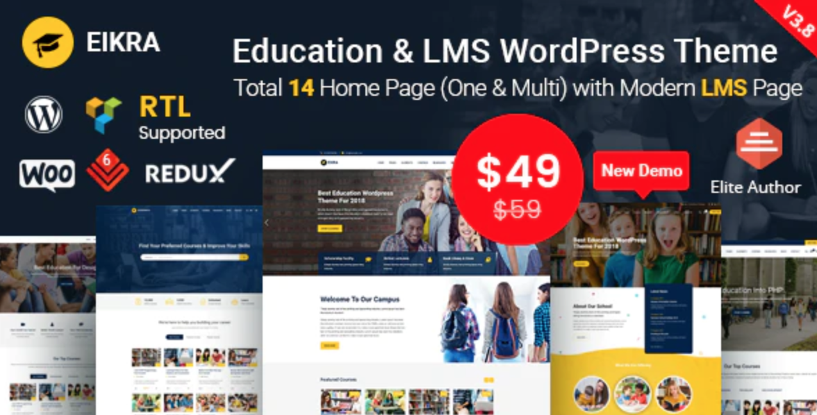 Eikra - Education WordPress Theme