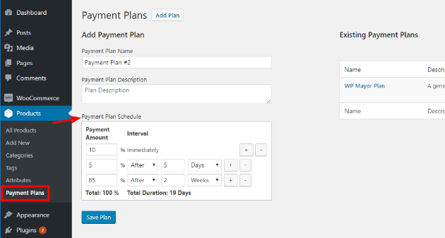 payment plans