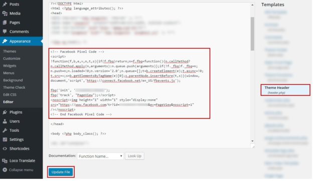 WordPress Facebook Pixel Image13