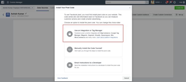 WordPress Facebook Pixel Image3