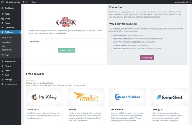 Send your newsletters with Mailchimp, Sendgrid, SendinBlue or Mailjet