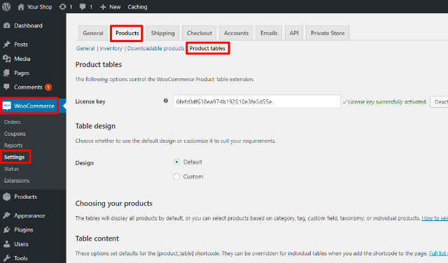 configure the plugin