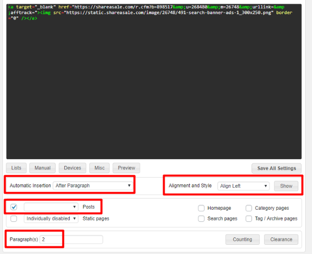 example configuration