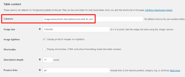 Configure order form