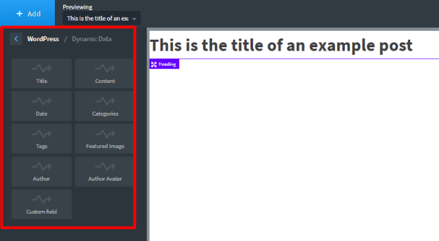 premade elements