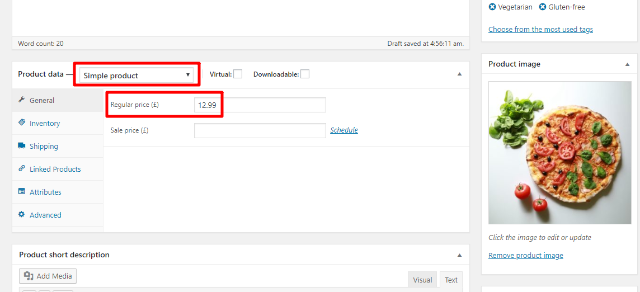 product data