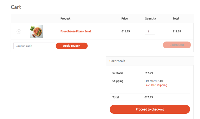 restaurant checkout process
