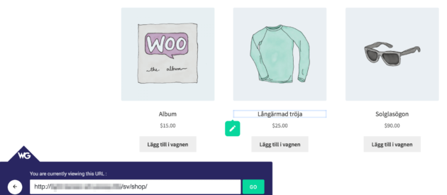 Using Weglot's visual editor to manage translations.