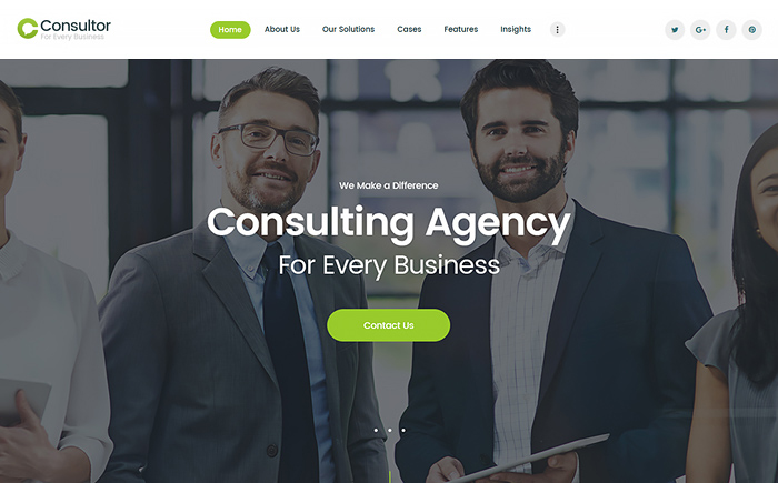Consultor | A Business Consulting WordPress Theme