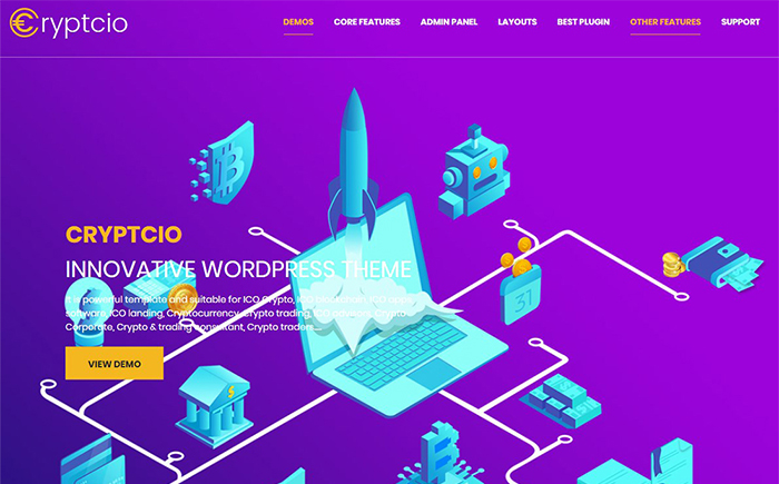 Cryptcio - Innovative WordPress Theme