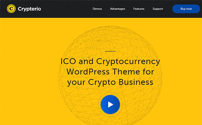 Crypterio - ICO and Cryptocurrency WordPress Theme