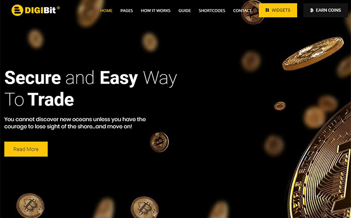 DigiBit - Cryptocurrency Mining WordPress Theme