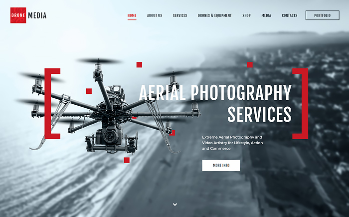 Drone Media | Aerial Photography & Videography WordPress Theme