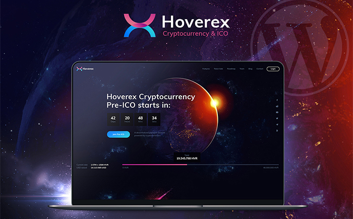 Hoverex | Cryptocurrency & ICO WordPress Theme