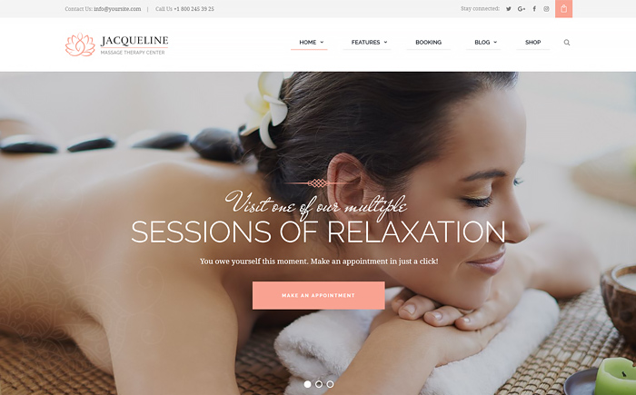 Jacqueline | Spa & Massage Salon WordPress Theme