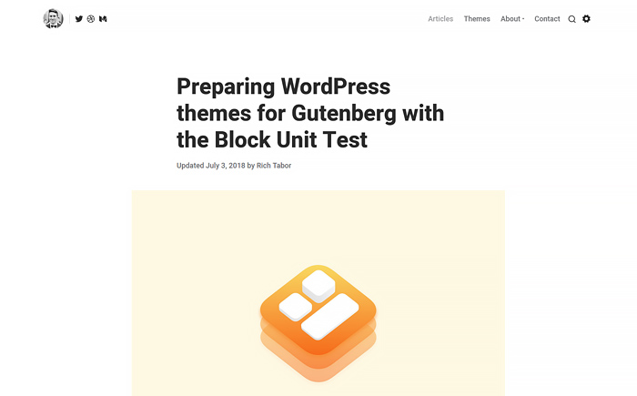 Tabor — Blog WordPress theme for Professional Writers & Coaches