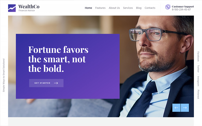 WealthCo | A Business & Financial Consulting WordPress Theme