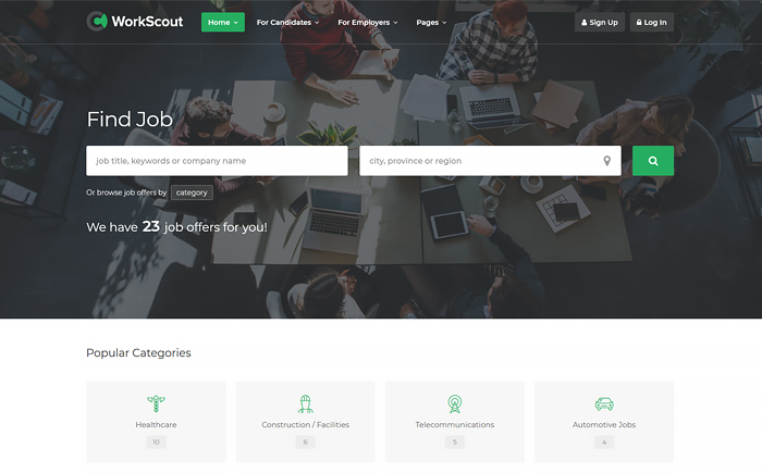 WorkScout - Job Board WordPress Theme