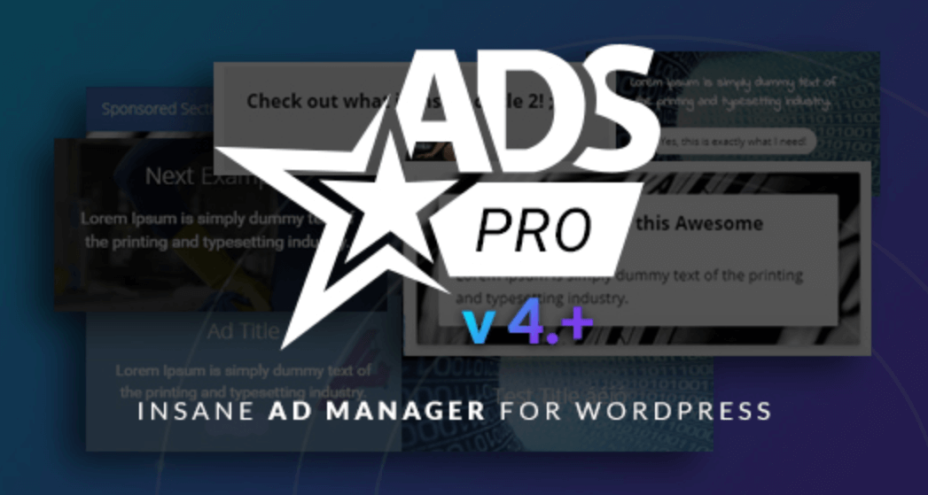 The Ads Pro plugin.