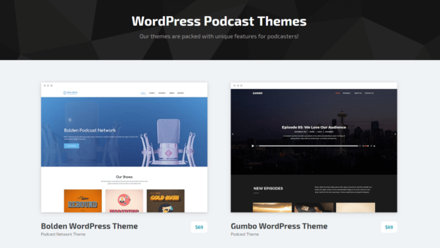 The SecondLineThemes podcasting themes.