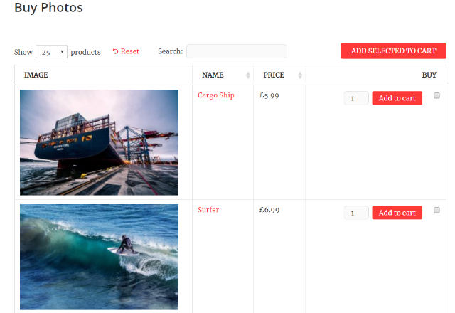 galllery to sell photos online