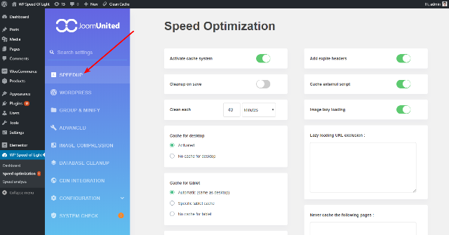 caching tab