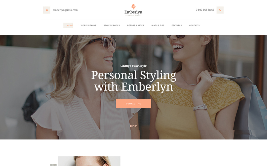 Emberlyn | Personal Stylist WordPress Theme