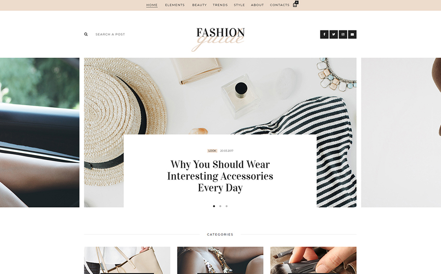 Fashion Guide | Online Magazine & Lifestyle Blog WordPress Theme