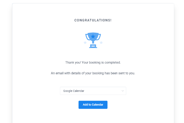 booking dashboard
