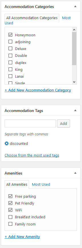 motopress booking plugin taxonomy