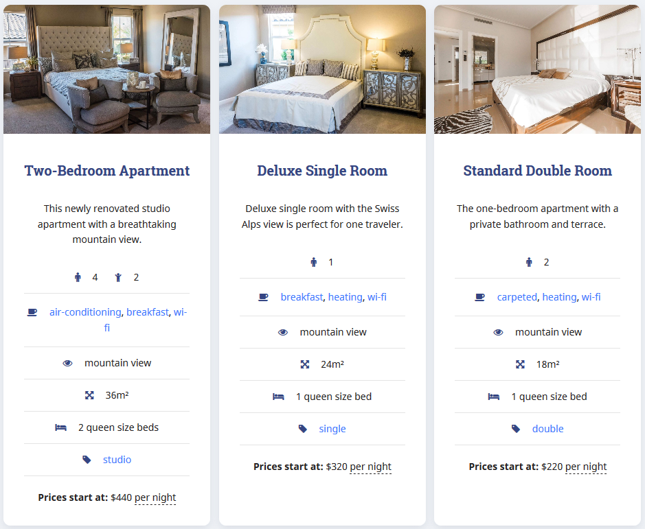 room listing example