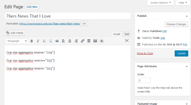 Shortcode examples