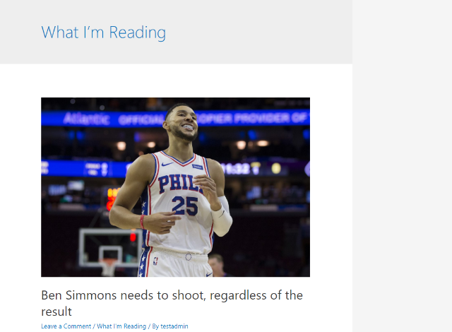 Example of Feed to post
